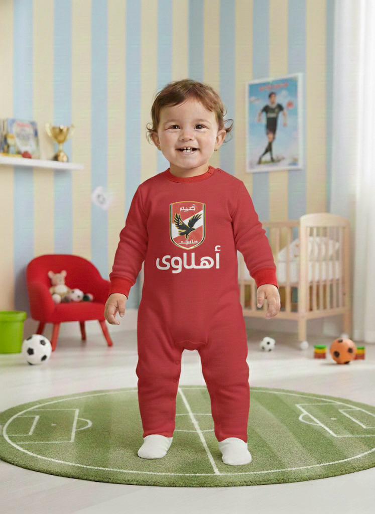 أهلاوي بيبي سوت – “أهلاوي” | رومبير لمشجعي كرة القدم بأكمام طويلة