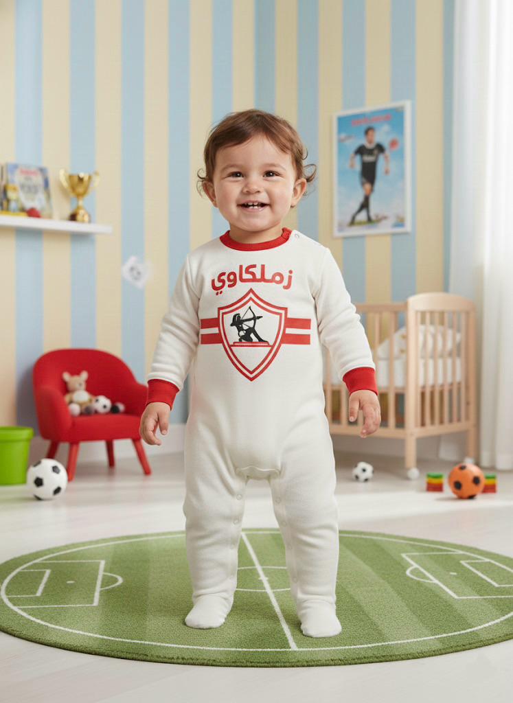 الزمالك بيبي سوت – “زملكاوي” | رومبير لمشجعي كرة القدم بأكمام طويلة